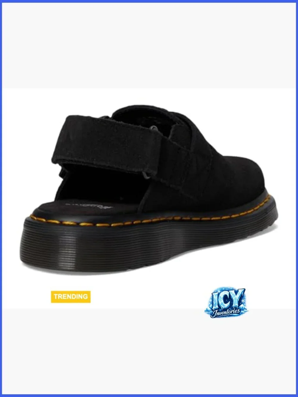Men's Suede Slingback Mules with Platform Sole